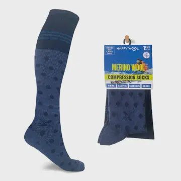 MERINO WOOL COMPRESSION SOCKS SM/MED