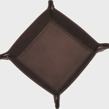 LEATHER VALET TRAY