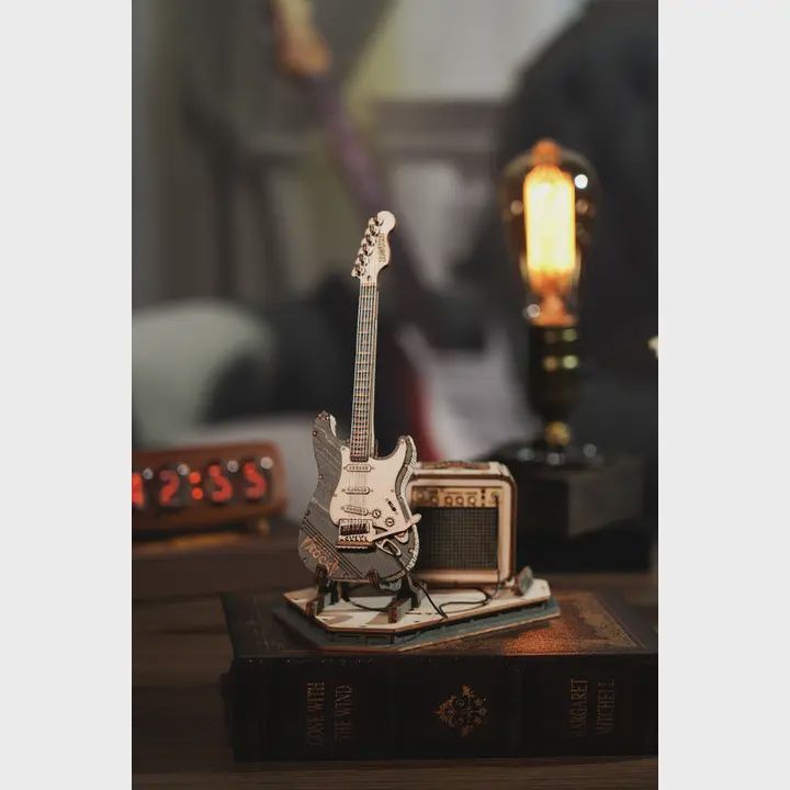 3D wood guitar puzzle