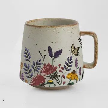 BLOOMING BUTTERFLY CERAMIC MUG