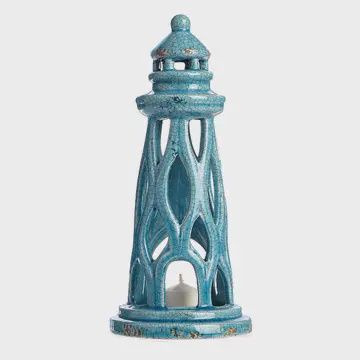 CERAMIC LIGHTHOUSE - WAVY DESIGN