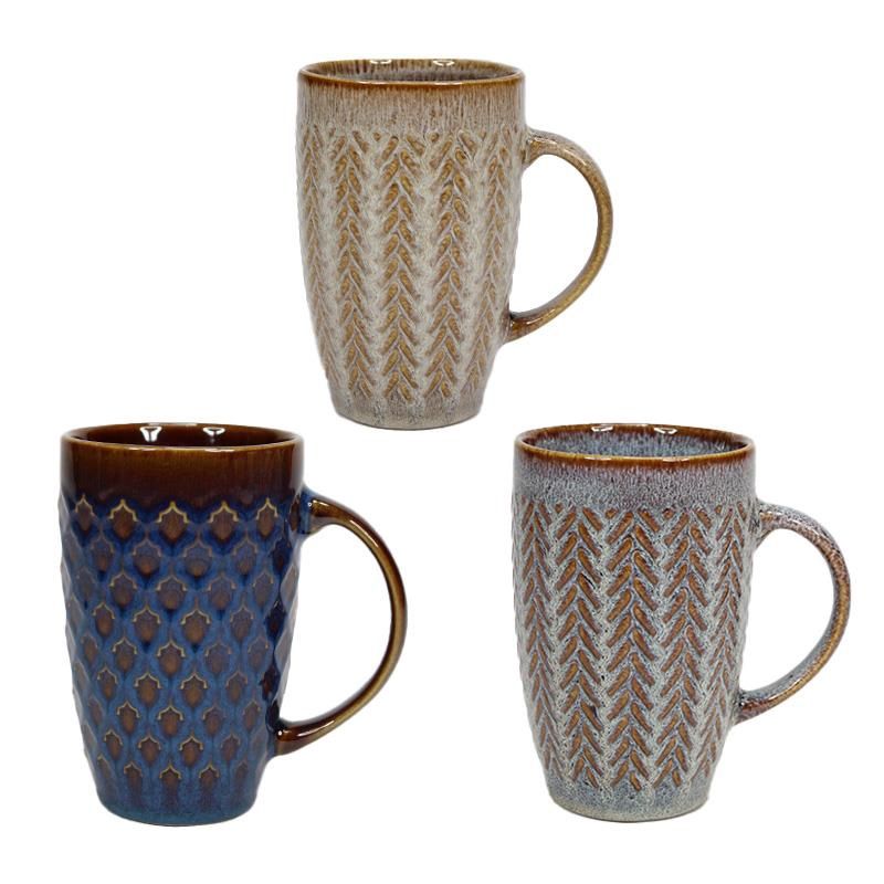 TALL REACTIVE GLAZE MUGS