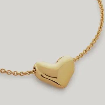 18K PLATED STAINLESS HEART