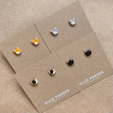 CERAMIC CAT STUDS