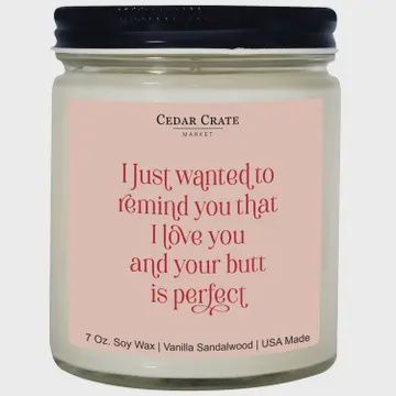 7OZ BUTT CANDLE