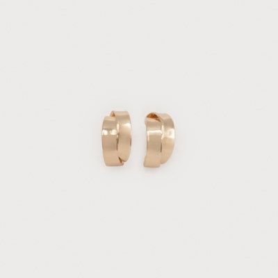 gold double hoop