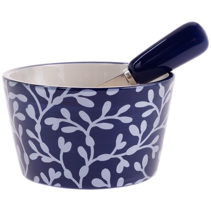 NAVY BOWL AND SPREADER