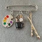 PAINTERS BROOCH