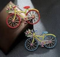 VINTAGE BICYCLE BROOCH