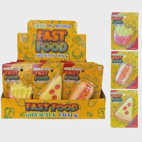 FAST FOOD SIDEWALK CHALK