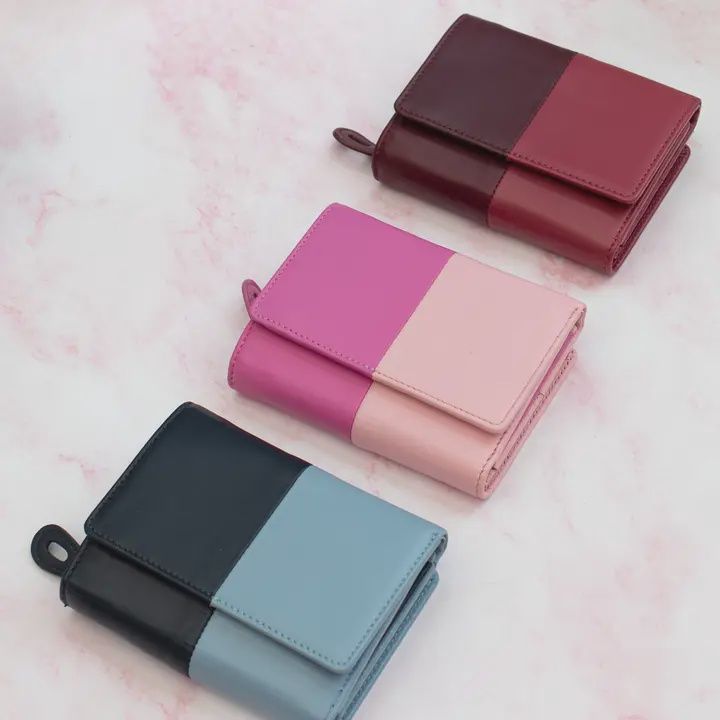 Clara SMALL trifold leather wallet