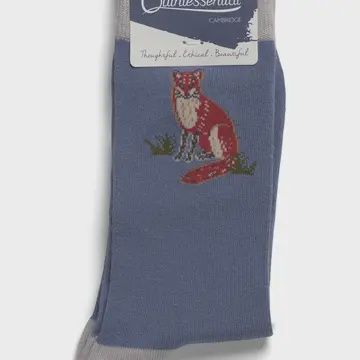 Men's Blue Fox socks