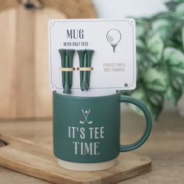 TEE TIME CERAMIC MUG GIFT SET