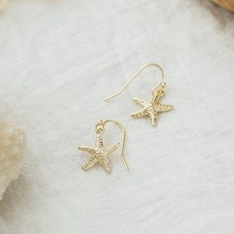 STARRY SEASHELL DANGLES