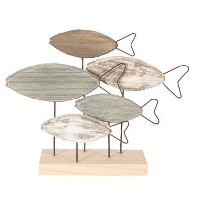 FISHIES W/ WOODEN STAND