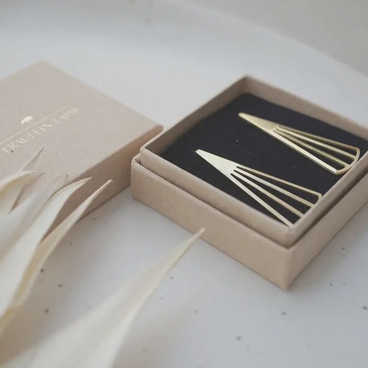 FAN GOLD EARRINGS MADE IN GERMANY