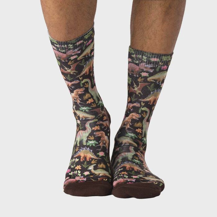 Men's Flower Dino socks
