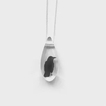 Drop Crow necklace 18"