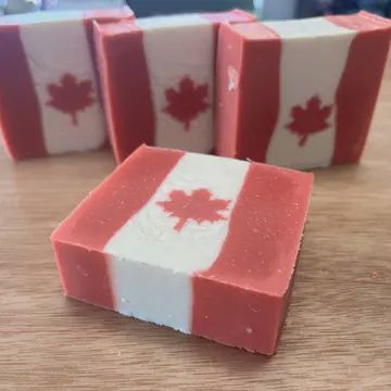 CANADA DAY GOATS MILK SOAP