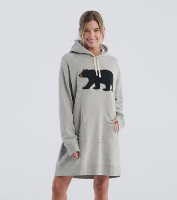 BLACK BEAR OVERSIZED HOODIE