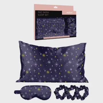 SATIN SLEEP SET - MIDNIGHT