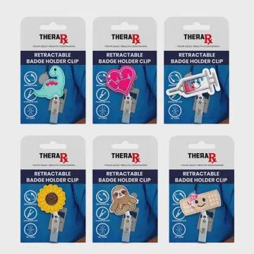 RETRACTABLE MEDICAL ID BADGE CLIP ASST.