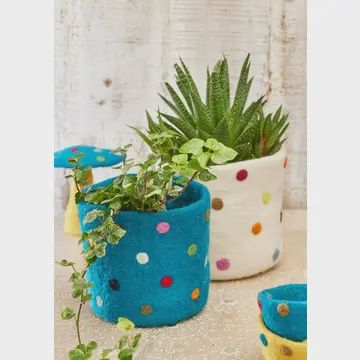 FELTE DOTTED PLANTER