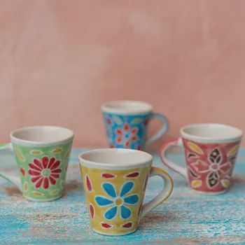 HAND PAINTED ESPRESSO MUGS