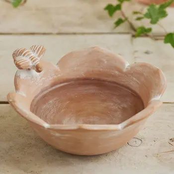 TERRACOTTA BIRD FEEDER WITH BEE
