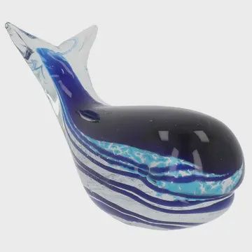BLOWN GLASS WHALE