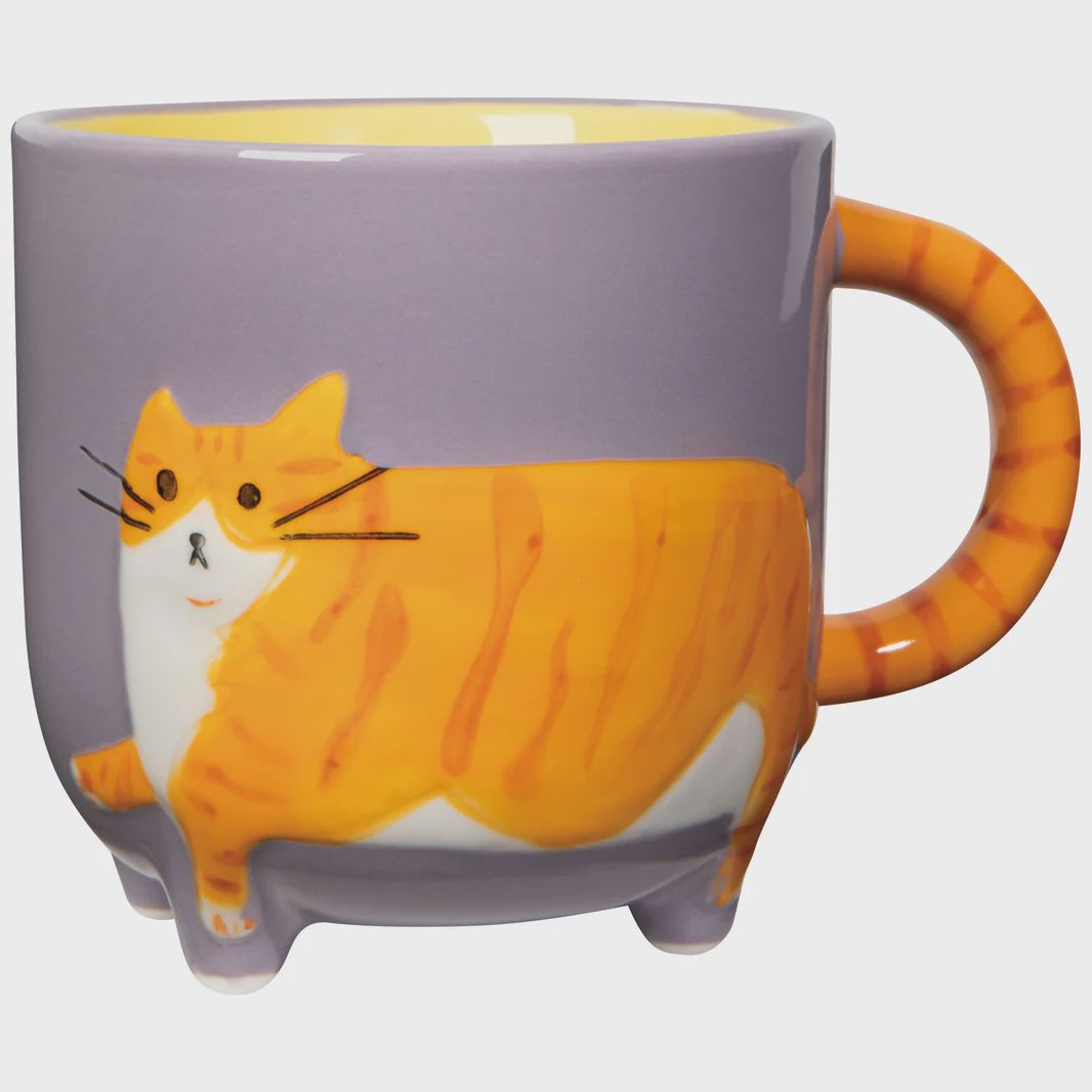 ORANGE CAT MUG CRITTER 15oz