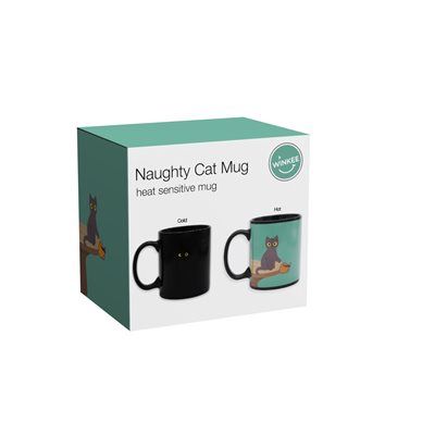 Naughty Cat Heat Sensitive Mug
