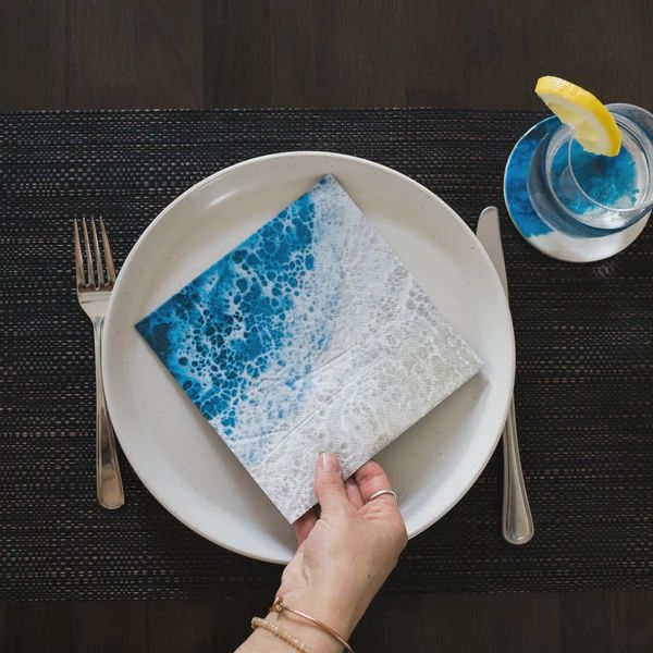 OCEAN VIBES LUNCHEON NAPKINS 50CT