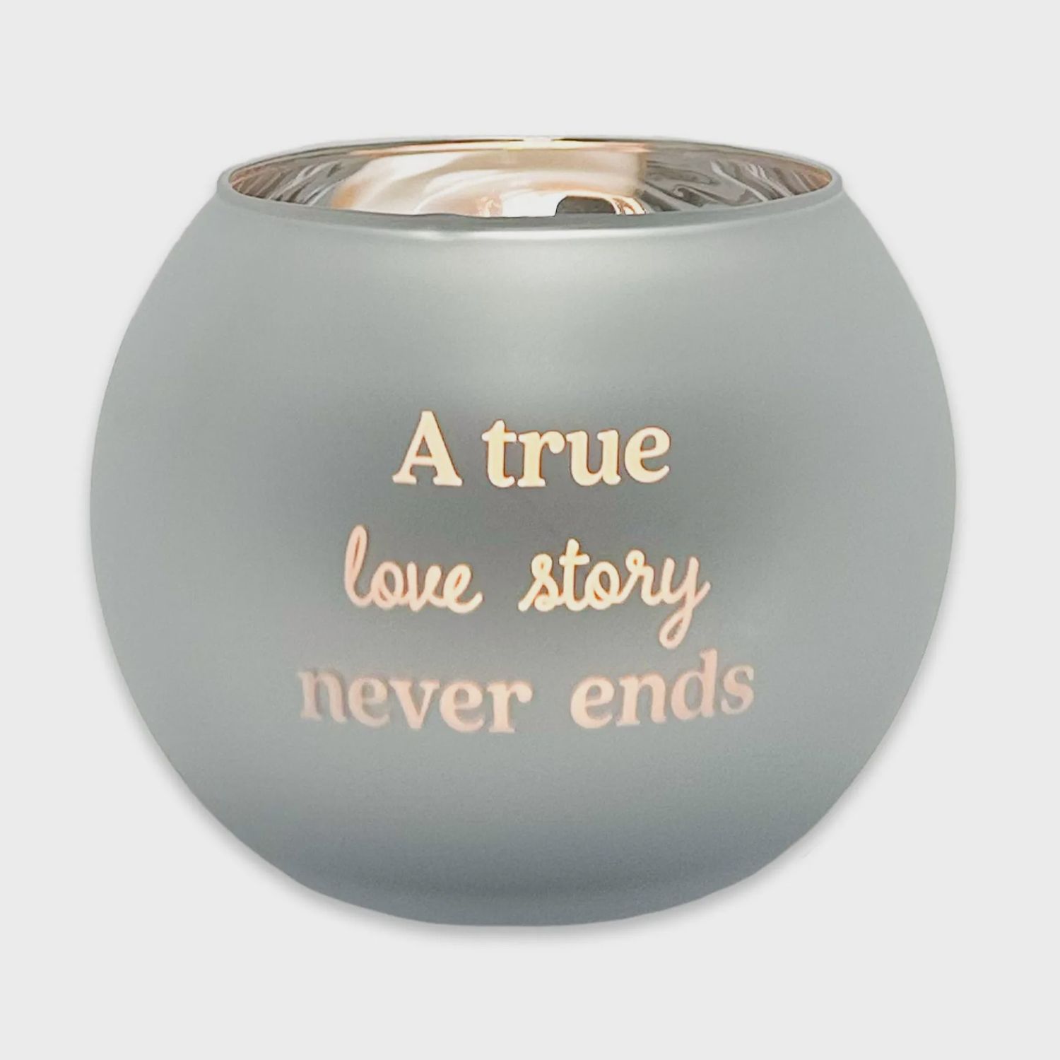 SENTIMENT CANDLE HOLDER GOLD/SILVER ASST. DESIGNS