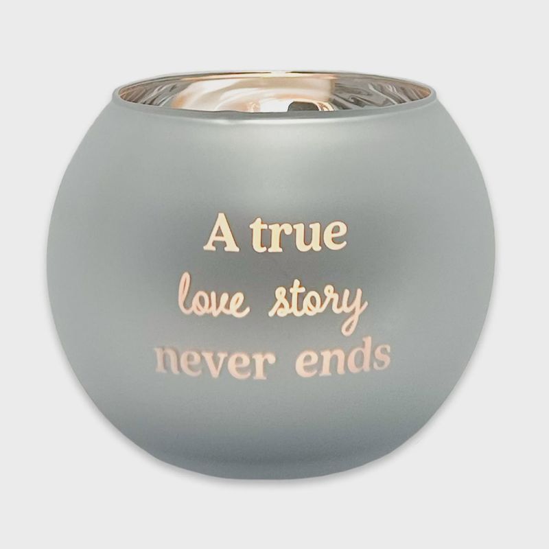 SENTIMENT CANDLE HOLDER GOLD/SILVER ASST. DESIGNS