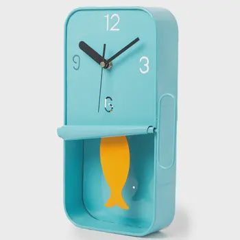 METAL SARDINE PENDULUM CLOCK