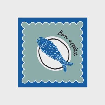 BLUE FISH PAPER NAPKIN ASST.