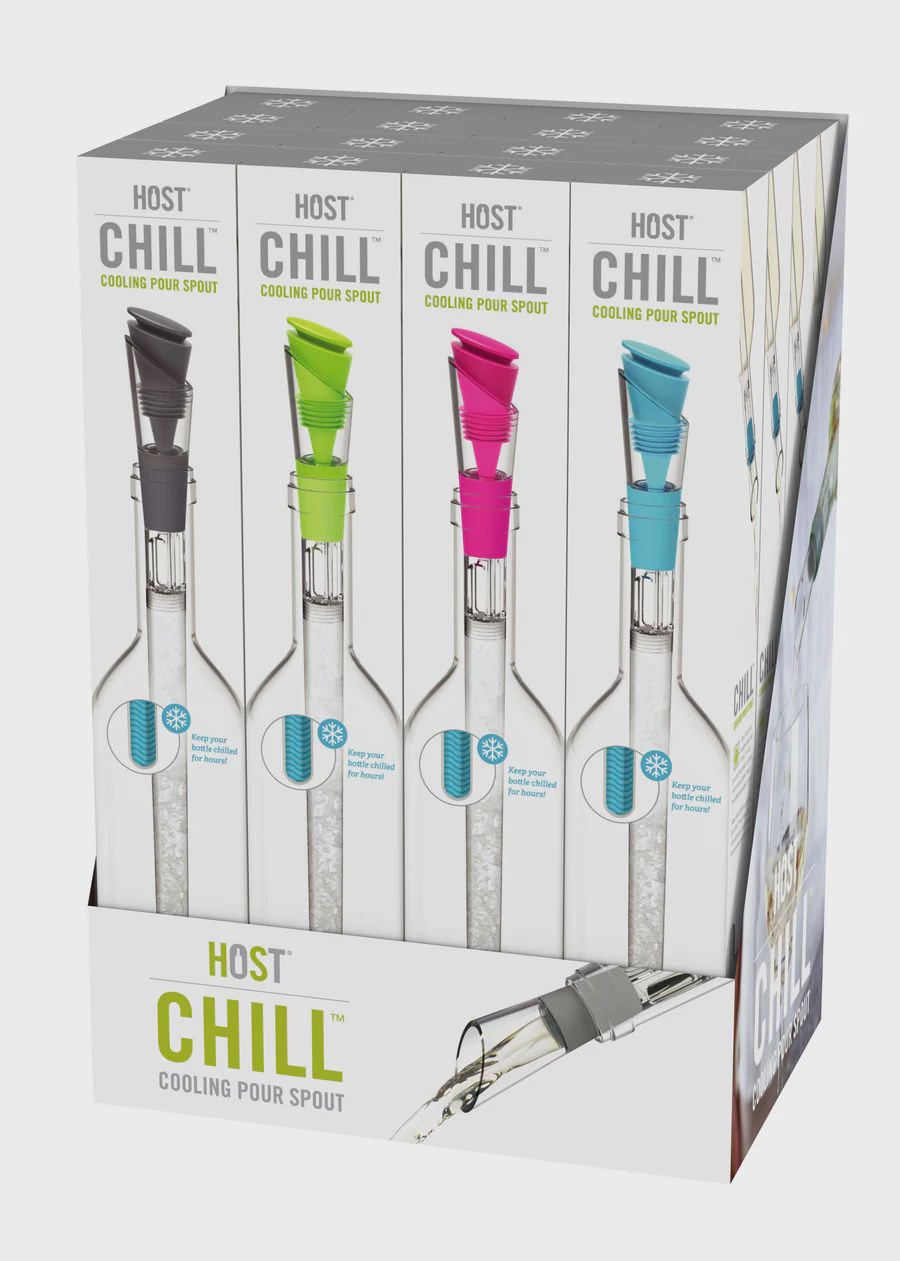 WINE COOLING POUR SPOUT ASST. COLOURS