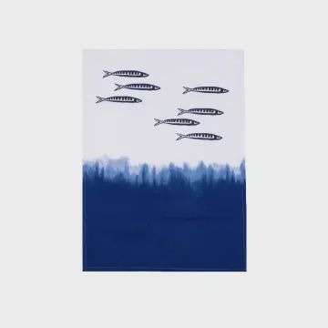 FISH DIP DYE TEA TOWEL