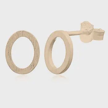 GOLD OVAL STUDS