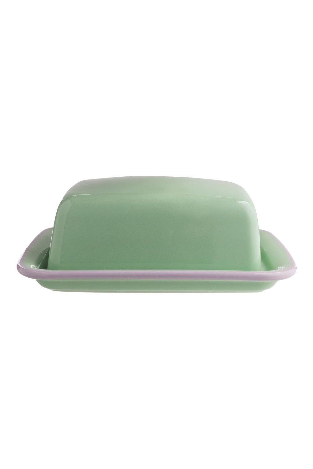 GREEN CANDY BUTTER DISH