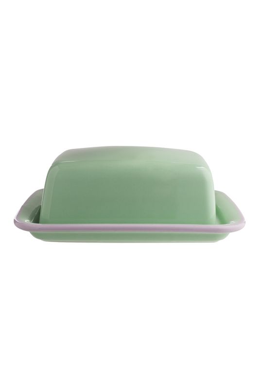 GREEN CANDY BUTTER DISH