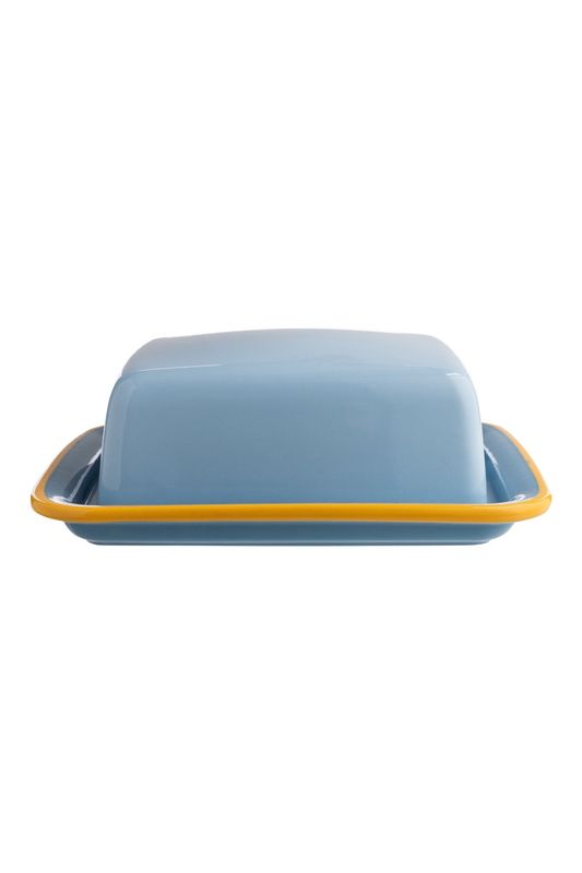BLUE CANDY BUTTER DISH