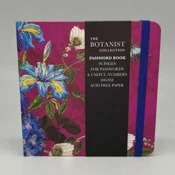 Password Book Flowers Purple