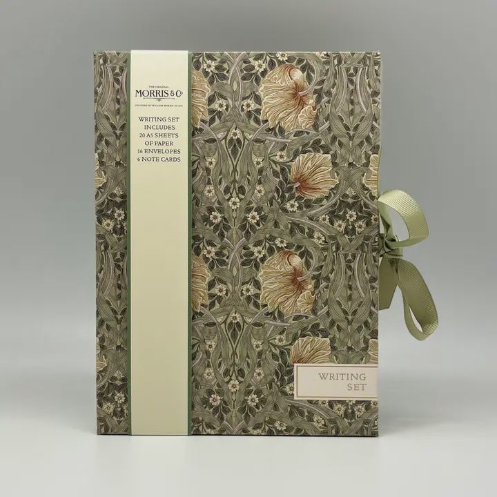 Letter Writing Set Green Leaves &amp; Flowers