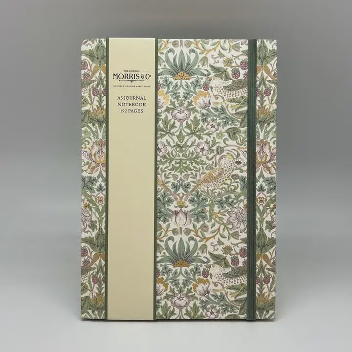 Journal Strawberry Thief White