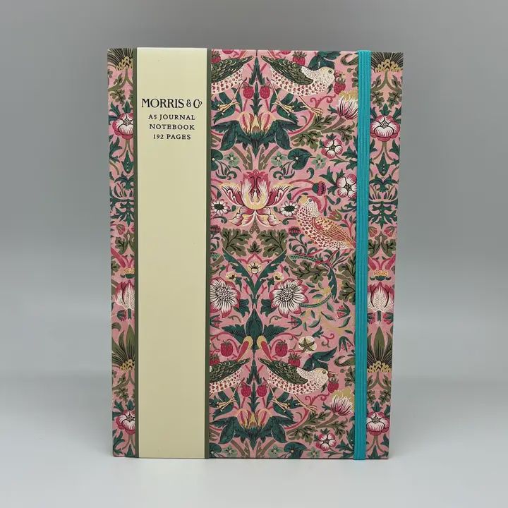 Journal Strawberry Thief Pink