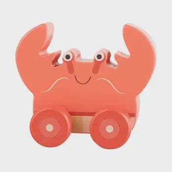 WOODEN CRAB PUSH TOY