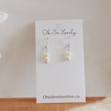 FRESH WATER PEARL DROP EARRINGS