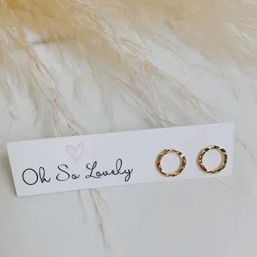 HAMMERED CIRCLE STUDS